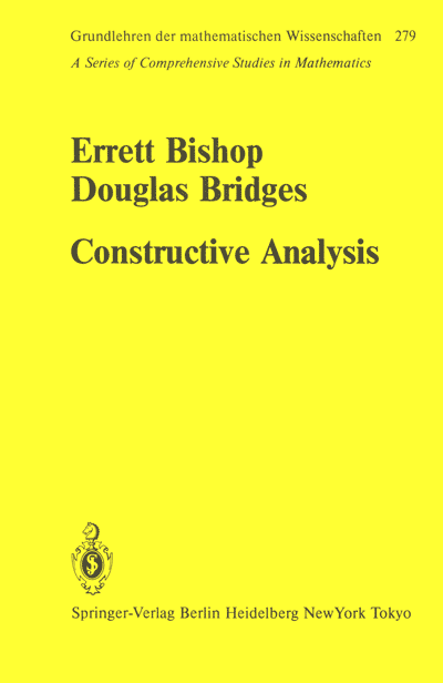 Constructive Analysis Cover